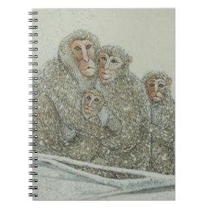 Snowed under spiral notebook