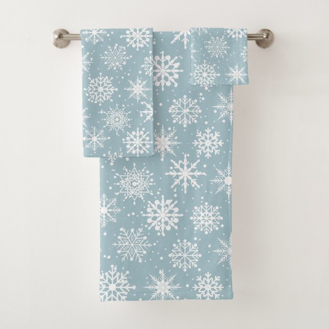 Snowfall Bath Towel Set (Insitu)