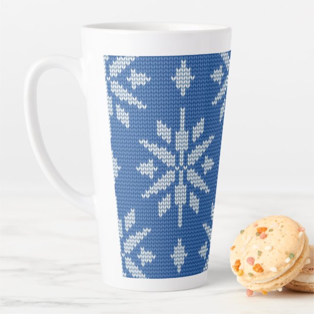 Snowfall Knit Latte Mug (In Situ)