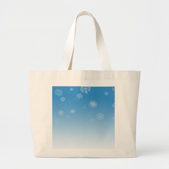 Snowfall Large Tote Bag (Front)
