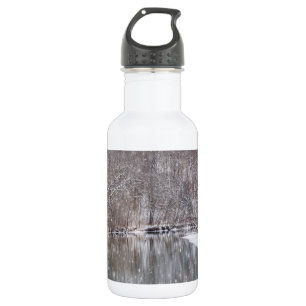 Snowfall Over Finley River Stainless Steel Water B 532 Ml Water Bottle