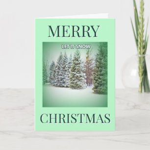 Snowfall Serenity Christmas Holiday Card