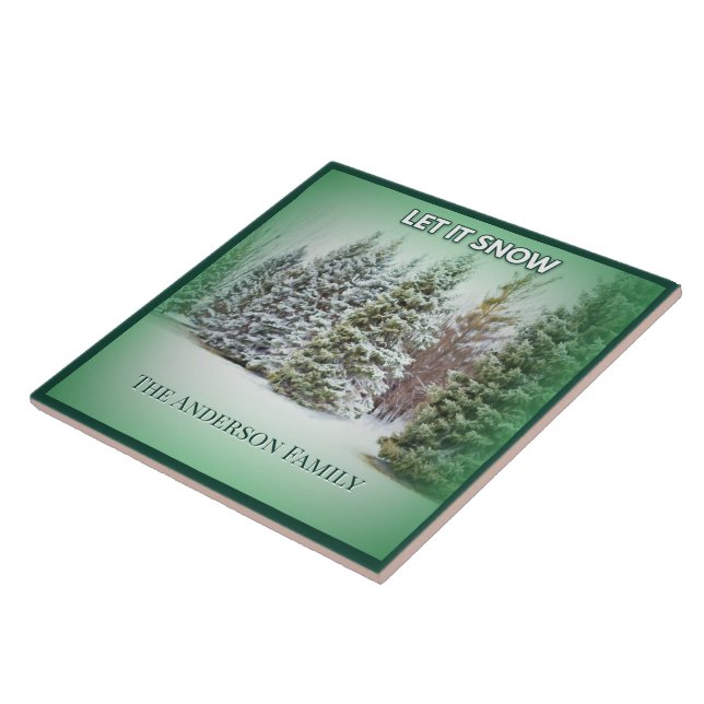 Snowfall Serenity Forest Tile (Side)