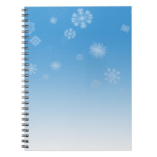 Snowfall Spiral Notebook (Front)
