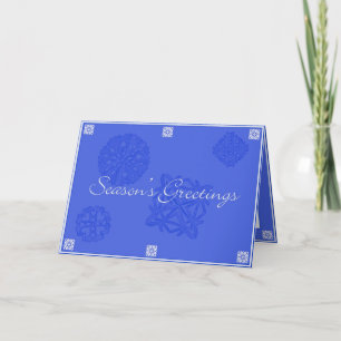 Snowflake 10 Season's Greetings Card