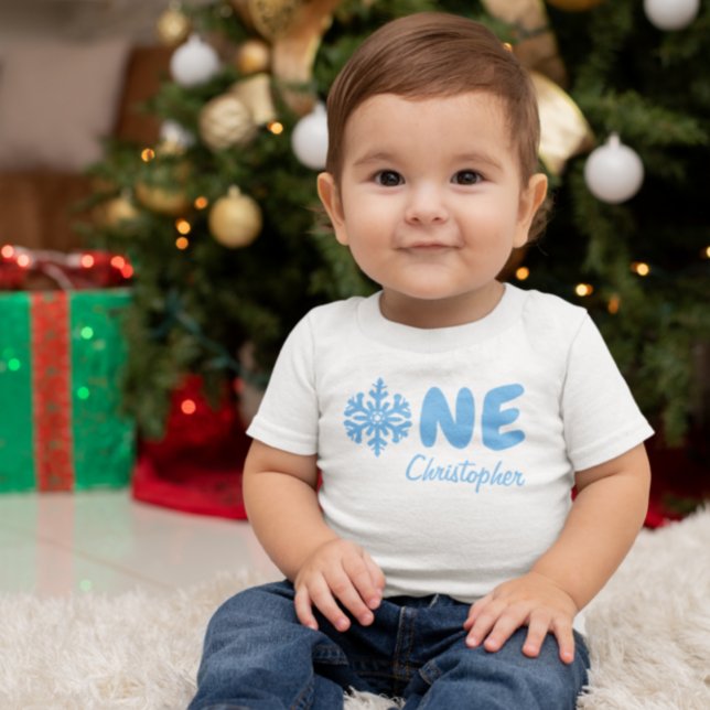 Snowflake 1st Birthday Baby T-Shirt (Creator Uploaded)