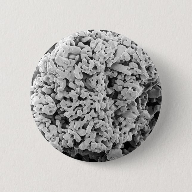 Snowflake 3 6 cm round badge (Front)