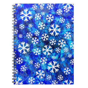 Snowflake Abstract: Vintage Seamless Pattern. Notebook