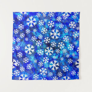 Snowflake Abstract: Vintage Seamless Pattern. Tapestry