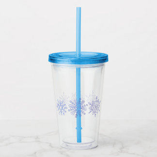 Snowflake Acrylic Tumbler