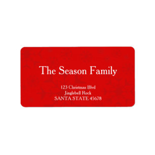 Snowflake address Label