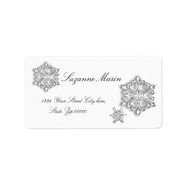 Snowflake Address Labels (Front)