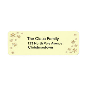 Snowflake Address Labels