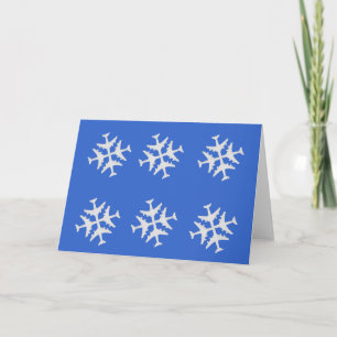 Snowflake Aeroplane Card