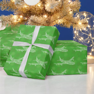 Snowflake Airliner -  Wrapping Paper