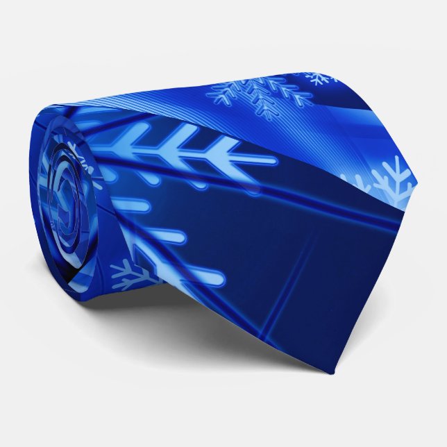 Snowflake Art 11 Tie (Rolled)