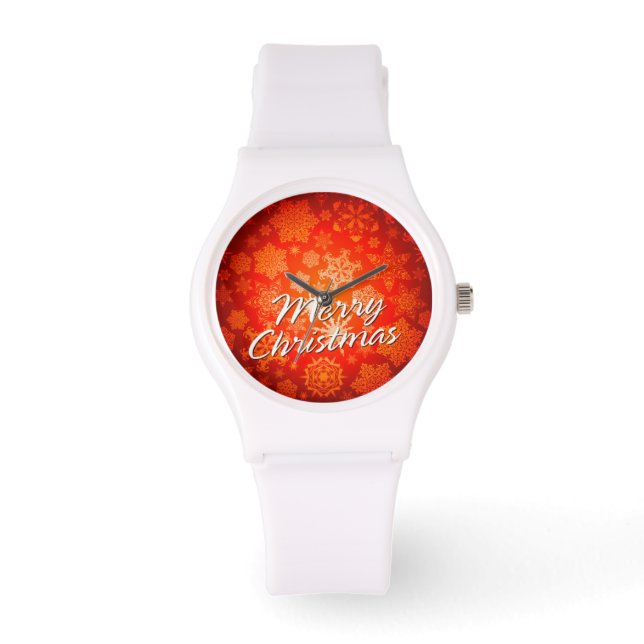 Snowflake Art 9 Watch & Numeral Options (Front)