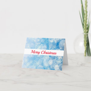 Snowflake background holiday card