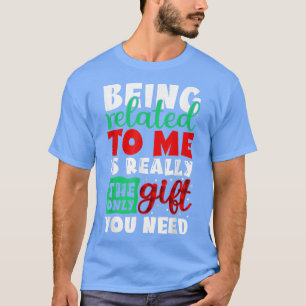Snowflake Being Related Christmas Tree Novelty T-Shirt