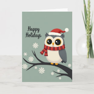 Snowflake Bird Christmas Card
