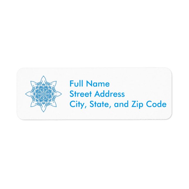 Snowflake Blue (Front)