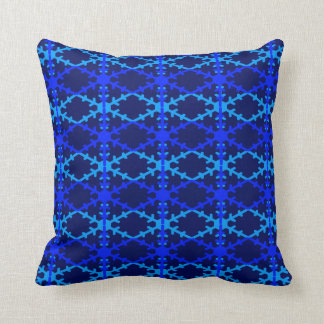 snowflake blue cushion