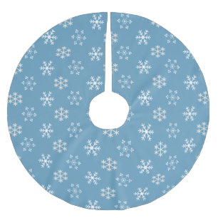 Snowflake Blue Tree Skirt