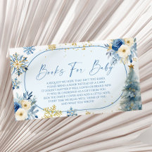 Snowflake Blue Winter Baby Shower Books For Baby
