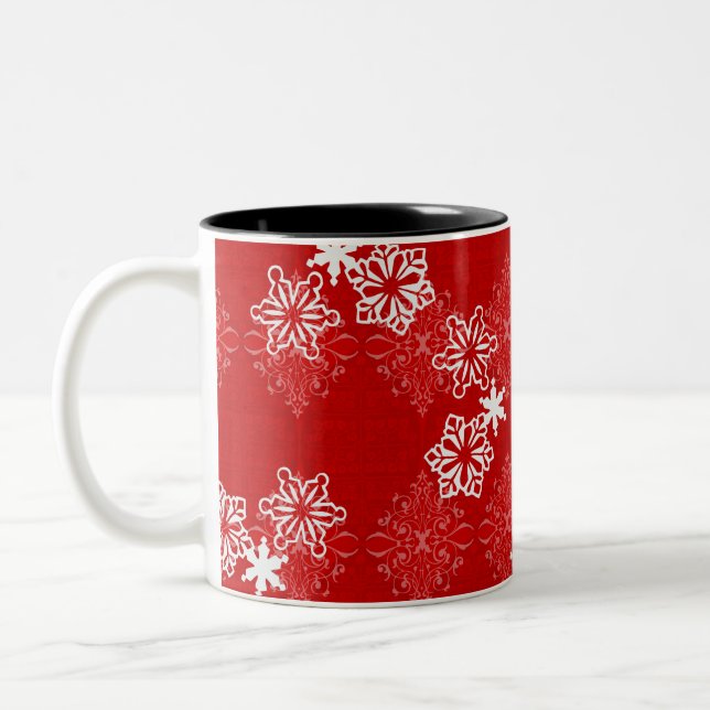 Snowflake Brocade Mug (Left)