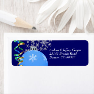 Snowflake Bulb Christmas Ribbon