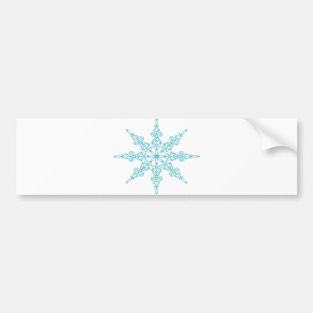 SNOWFLAKE BUMPER STICKER (Front)
