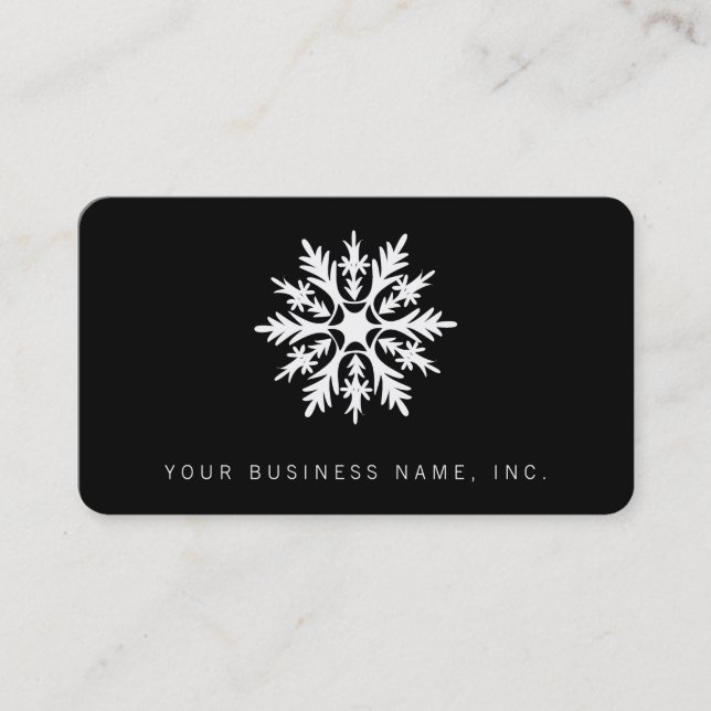 Snowflake Business Card (Front)