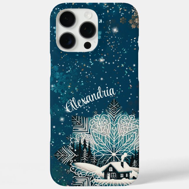 Snowflake Cabin Case-Mate iPhone Case (Back)