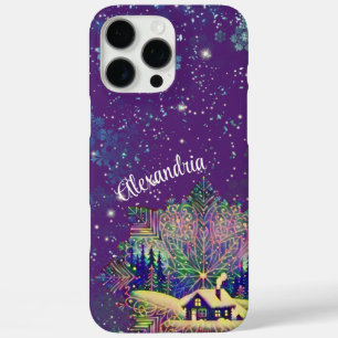 Snowflake Cabin iPhone 16 Pro Max Case