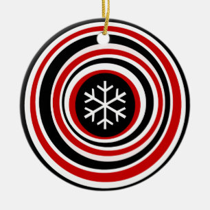 Snowflake Ceramic Tree Decoration