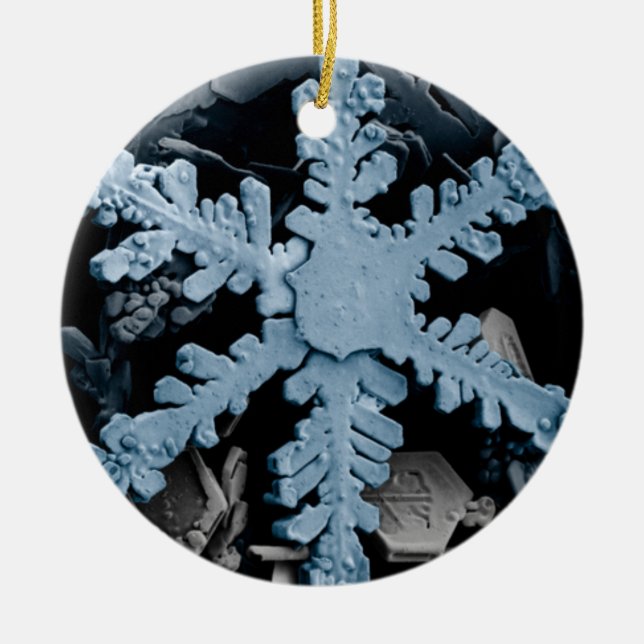Snowflake Ceramic Tree Decoration (Front)