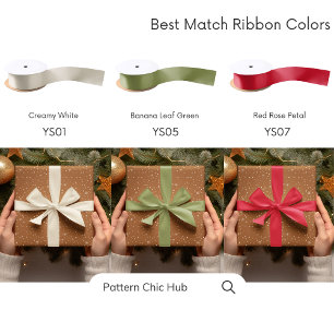 Snowflake Christmas Brown Modern Elegant Wrapping Paper