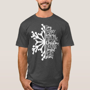 Snowflake Christmas Costume for Girls Kids Boys Be T-Shirt