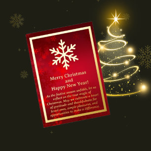 Snowflake Christmas Foil Card