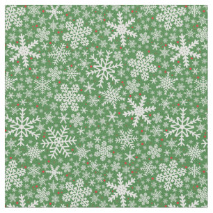 Snowflake Christmas Holiday Fabric