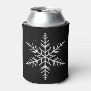 Snowflake Christmas Holiday Party Winter Gift  Can Cooler