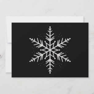Snowflake Christmas Holiday Party Winter Gift  Card
