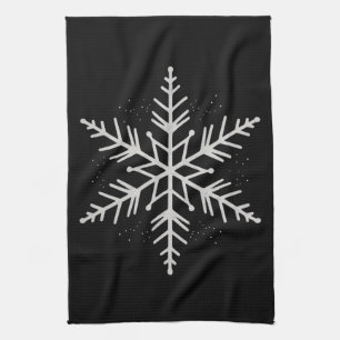 Snowflake Christmas Holiday Party Winter Gift Tea Towel