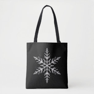Snowflake Christmas Holiday Party Winter Gift  Tote Bag