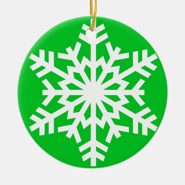 Snowflake Christmas Ornament (Front)
