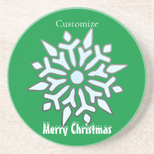 Snowflake Christmas Ornament Thunder_Cove Coaster