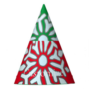 Snowflake Christmas Ornament Thunder_Cove Party Hat