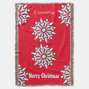 Snowflake Christmas Ornament Thunder_Cove  Throw Blanket