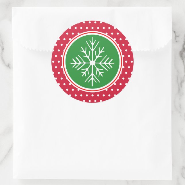 Snowflake Christmas Stickers (Bag)