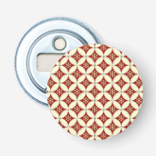 Snowflake Circles-1-ROUND BOTTLE OPENER